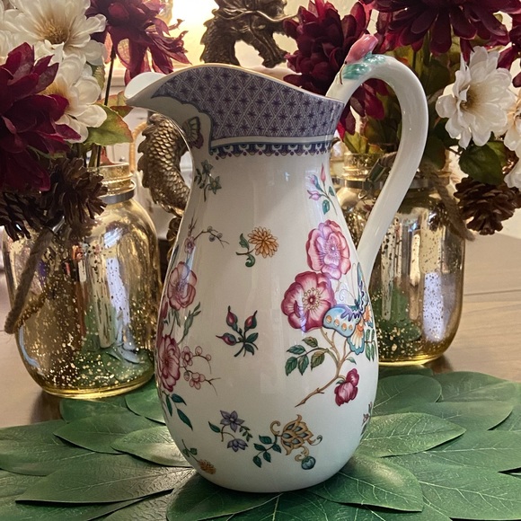 Vintage Danbury Mint Canton Rose Pitcher - Picture 5 of 16